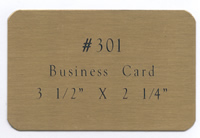 Business card size