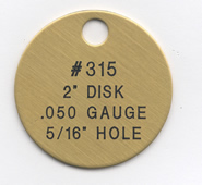 #315 Brass Disk