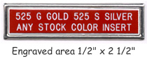 Metal frame tag - Gold or silver frame
