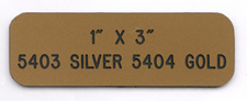 5403 Silver / 5404 Gold