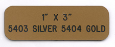 5403 Silver / 5404 Gold