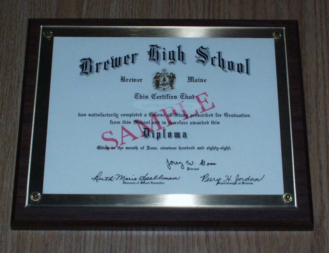 What a great way to display your diploma!