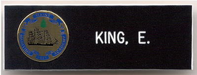 Military tag with custom-made disk