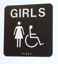 ADA restroom signs to your specifications